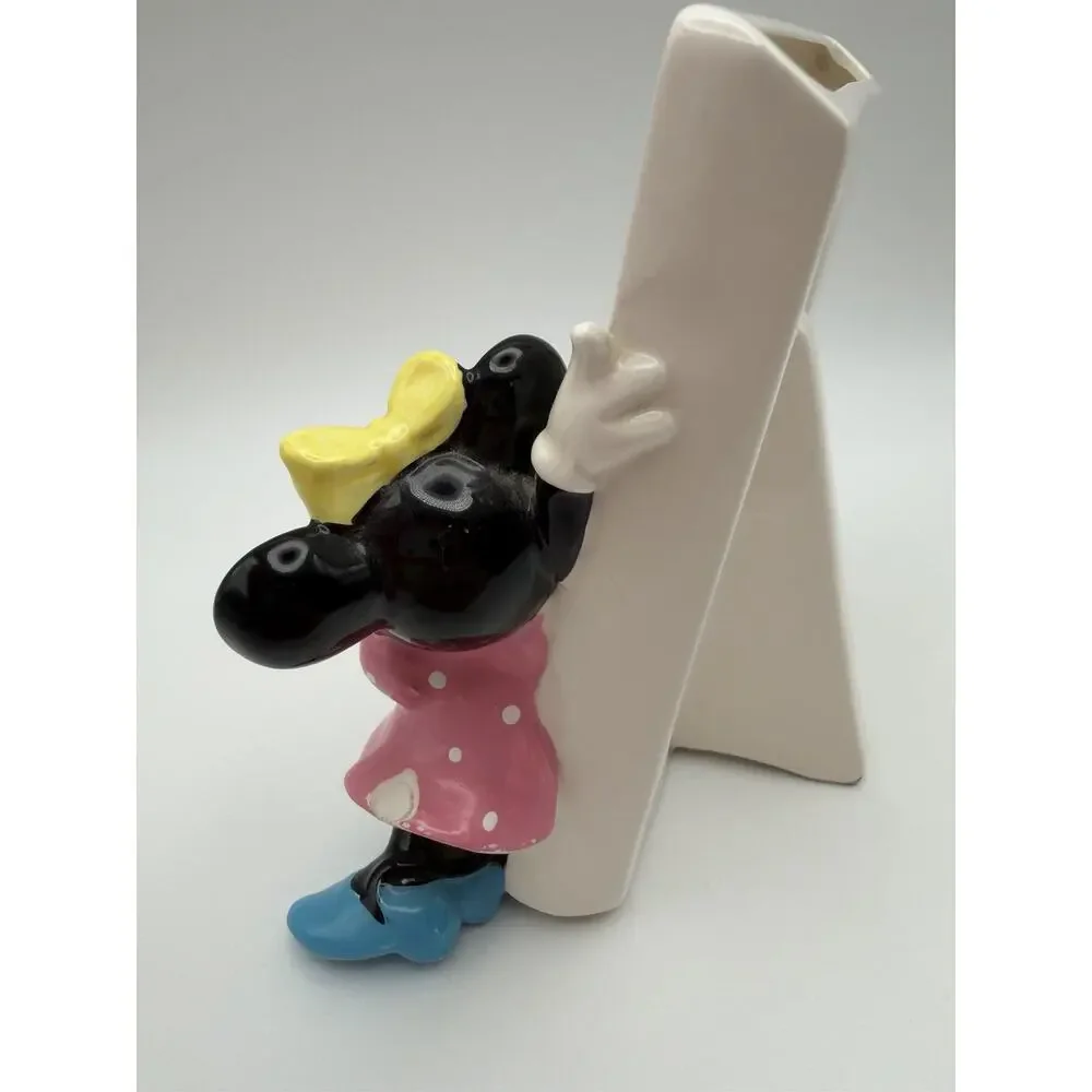 Disney Minnie Mouse Vintage Porcelain Picture Frame 3D Figure Made in Japan